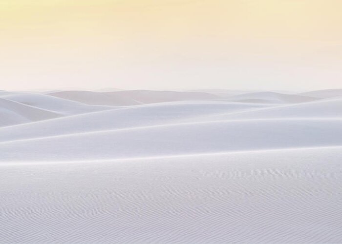 White Sands Greeting Card featuring the photograph White Serenity by Alexander Kunz