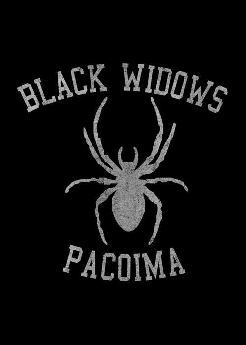 Funny Greeting Card featuring the digital art Widows Pacoima by Flippin Sweet Gear