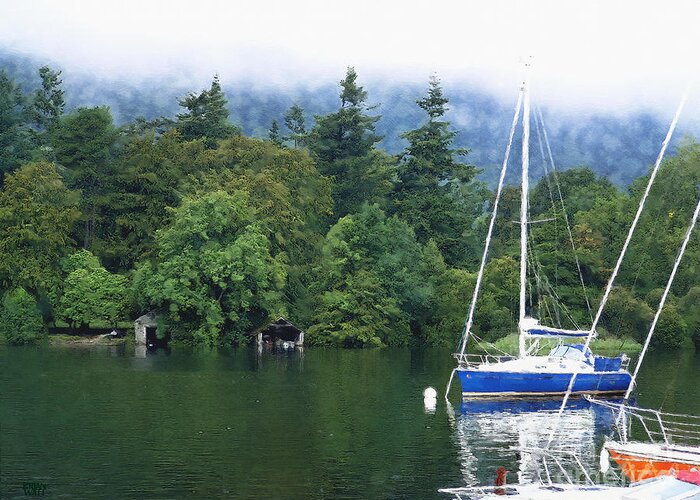 Lake Windermere Greeting Card featuring the photograph Windermere Mooring by Brian Watt