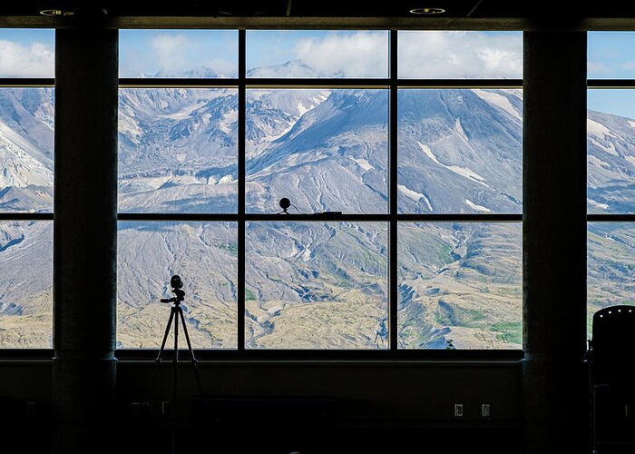 Fine Art Greeting Card featuring the photograph Window on Mount Saint Helens by Tony Locke