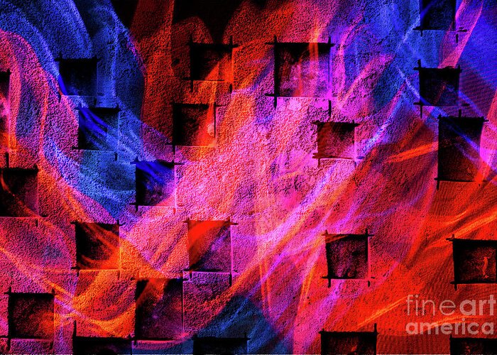 Abstracts Greeting Card featuring the photograph Winds of Fire by Marilyn Cornwell
