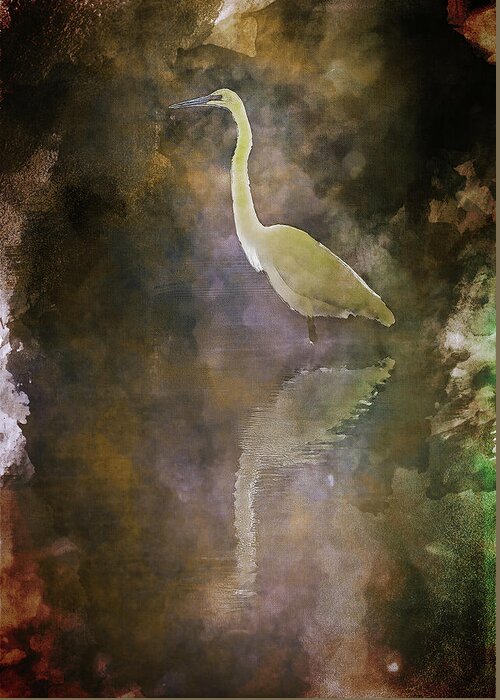 Egret Greeting Card featuring the photograph Winter Solstice 2021 by Bud Simpson