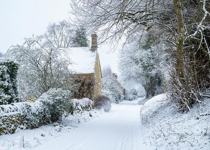 Swinbrook Greeting Card featuring the photograph Winter Time by Tim Gainey