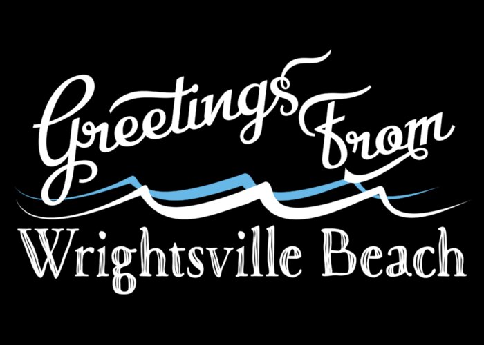  Greeting Card featuring the digital art Wrightsville Beach North Carolina Water Waves by Flo Karp