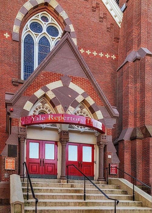 Yale Repertory Theatre Greeting Card featuring the photograph Yale Repertory Theatre by Susan Candelario