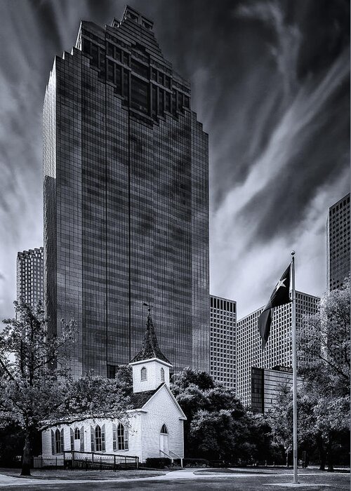 Architecture Greeting Card featuring the photograph Ye Cannot Serve God And Mammon by Mike Schaffner