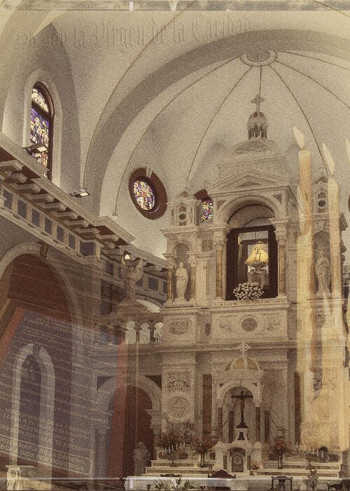 Basilica Greeting Card featuring the photograph Yo soy la Virgen de la Caridad by M Kathleen Warren