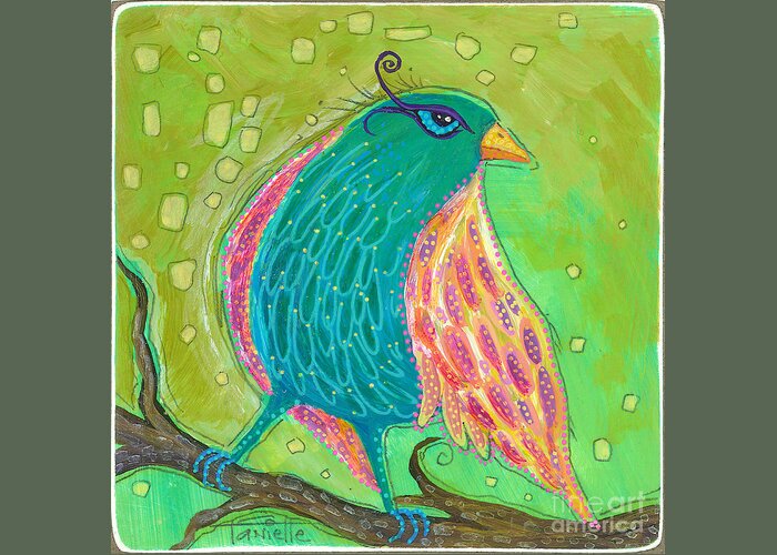 Bird Painting Greeting Card featuring the painting You Are My Wings by Tanielle Childers