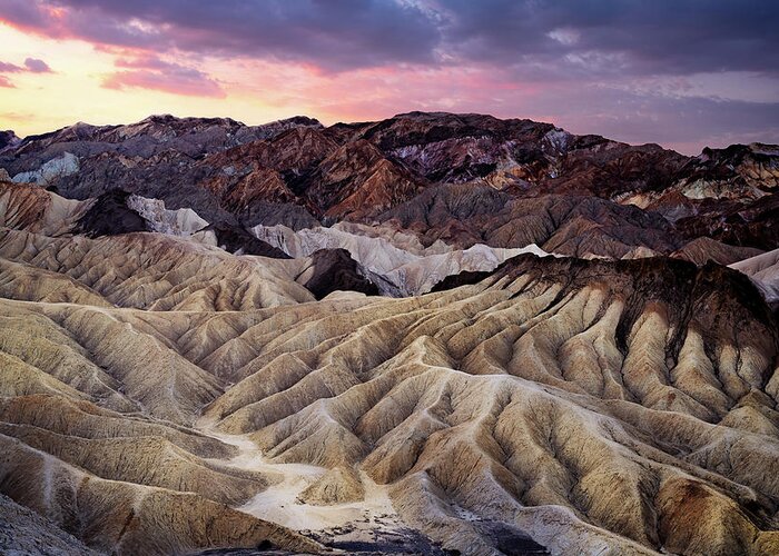California Greeting Card featuring the photograph Zabriskie Point by Rick Berk