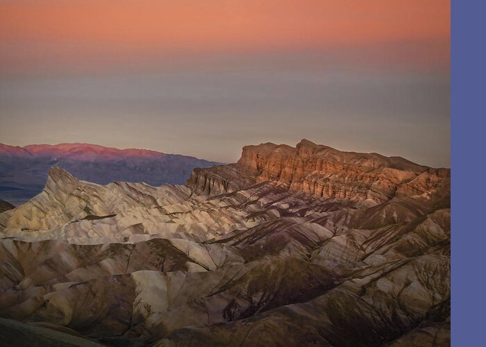 Death Valley Sunrise Greeting Card featuring the photograph Zabriskie Sunrise by Rebecca Herranen