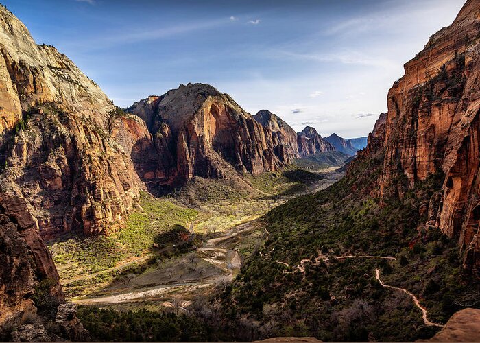 Zion Canyon Greeting Card featuring the photograph Zion Canyon National Park by Bradley Morris