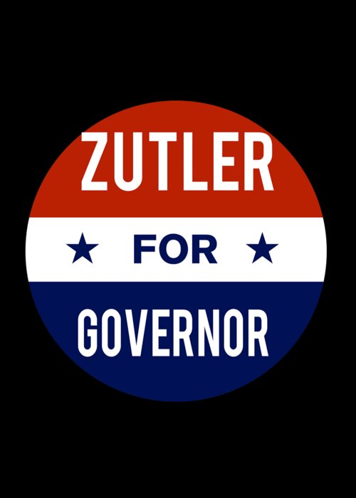 Election Greeting Card featuring the digital art Zutler For Governor by Flippin Sweet Gear