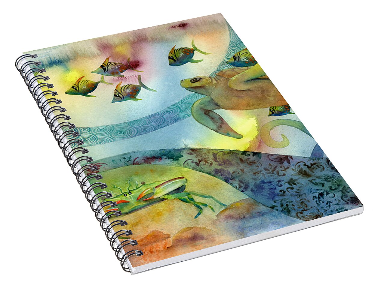 The Journey Begins Spiral Notebook for Sale by Amy Kirkpatrick