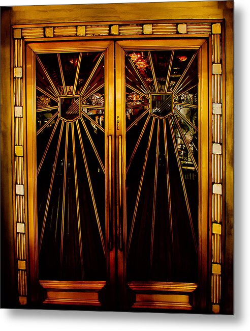 Doors Metal Print featuring the photograph Cicada Club Doors by Joseph Hollingsworth