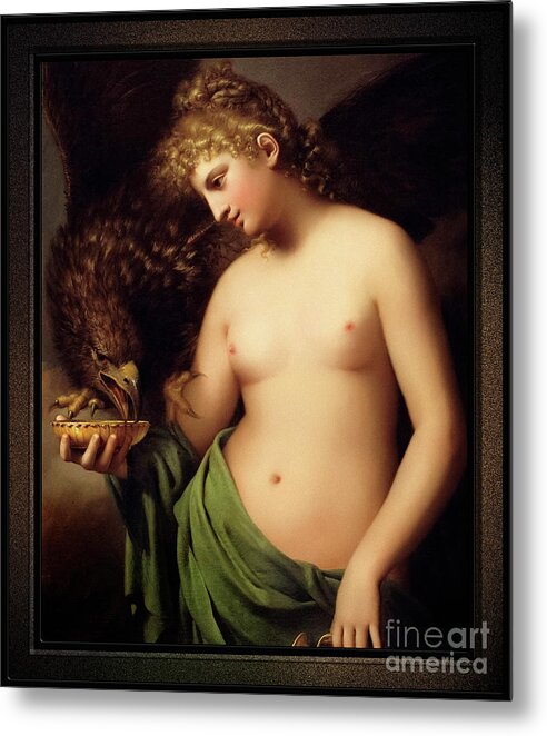 Hebe Metal Print featuring the painting Hebe Offering Cup to Jupiter by Gaspare Landi Fine Art Old Masters Reproduction by Rolando Burbon