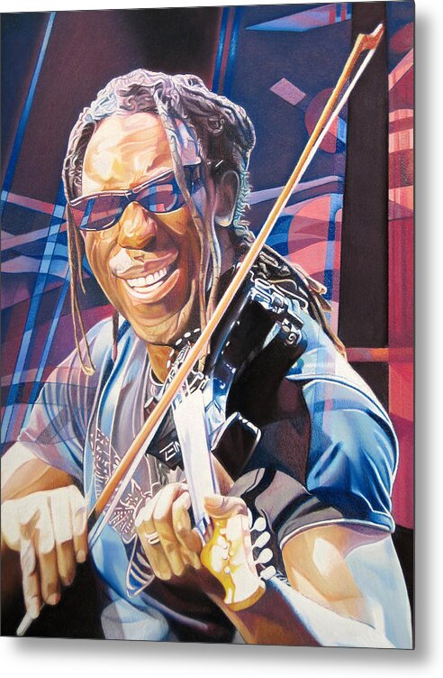 Boyd Tinsley Metal Print featuring the drawing Boyd Tinsley and 2007 Lights by Joshua Morton