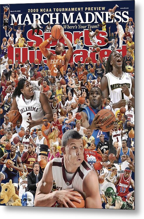Sports Illustrated Metal Print featuring the photograph 2009 March Madness College Basketball Preview Sports Illustrated Cover #1 by Sports Illustrated