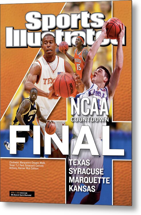 Playoffs Metal Print featuring the photograph 2003 Ncaa Final Four Countdown Sports Illustrated Cover by Sports Illustrated