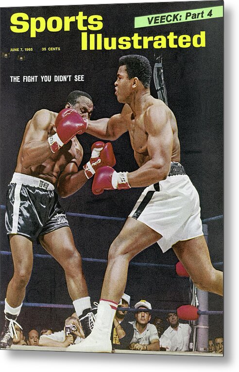 Magazine Cover Metal Print featuring the photograph Ali Vs Liston The Fight You Didnt See Sports Illustrated Cover by Sports Illustrated
