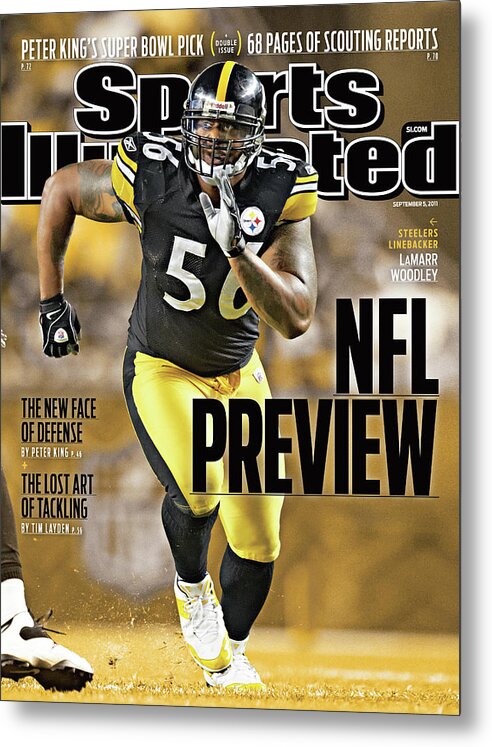 Magazine Cover Metal Print featuring the photograph Atlanta Falcons V Pittsburgh Steelers Sports Illustrated Cover by Sports Illustrated