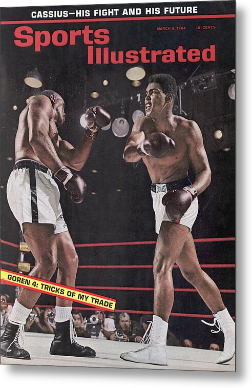 Magazine Cover Metal Print featuring the photograph Cassius Clay, 1964 World Heavyweight Title Sports Illustrated Cover by Sports Illustrated