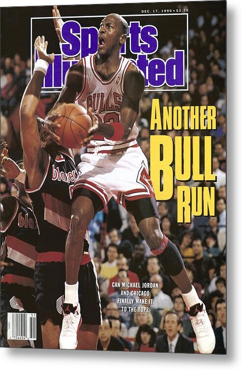 Chicago Bulls Metal Print featuring the photograph Chicago Bulls Michael Jordan Sports Illustrated Cover by Sports Illustrated