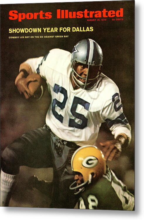 Magazine Cover Metal Print featuring the photograph Dallas Cowboys Les Shy... Sports Illustrated Cover by Sports Illustrated