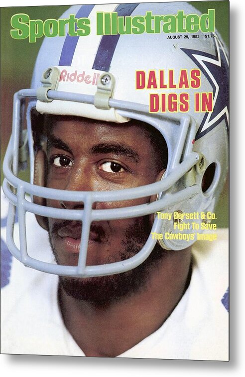 1980-1989 Metal Print featuring the photograph Dallas Cowboys Tony Dorsett Sports Illustrated Cover by Sports Illustrated