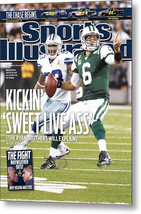 Magazine Cover Metal Print featuring the photograph Dallas Cowboys V New York Jets Sports Illustrated Cover by Sports Illustrated