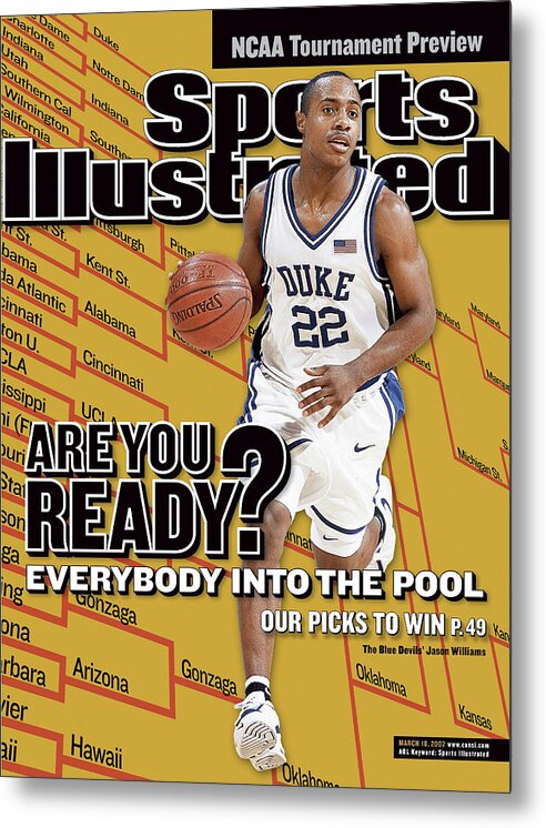 Atlantic Coast Conference Metal Print featuring the photograph Duke University Jason Williams, 2002 Ncaa Tournament Sports Illustrated Cover by Sports Illustrated