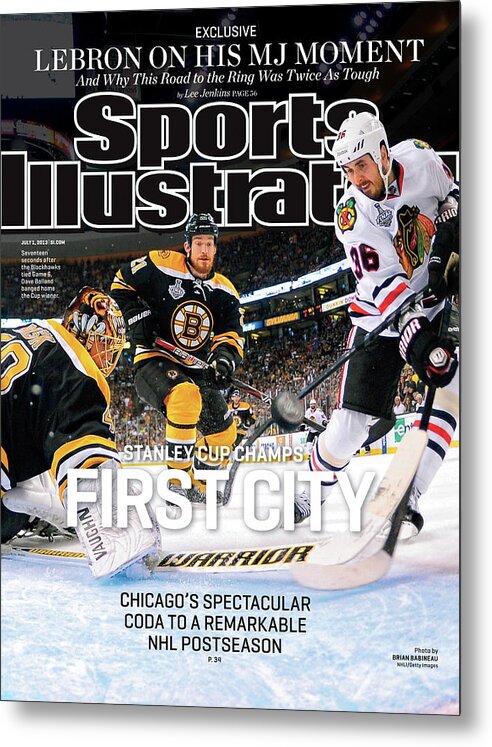 Magazine Cover Metal Print featuring the photograph First City Stanley Cup Champs Sports Illustrated Cover by Sports Illustrated