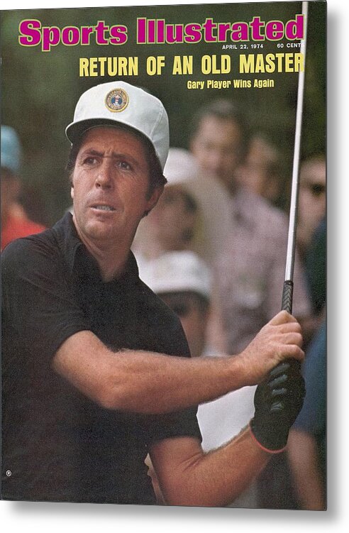 Magazine Cover Metal Print featuring the photograph Gary Player, 1974 Masters Sports Illustrated Cover by Sports Illustrated