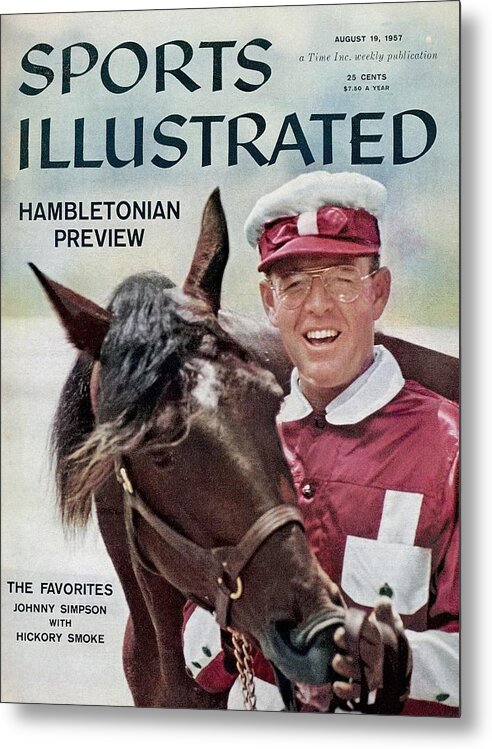 Horse Metal Print featuring the photograph Hambletonian Harness Preview Sports Illustrated Cover by Sports Illustrated