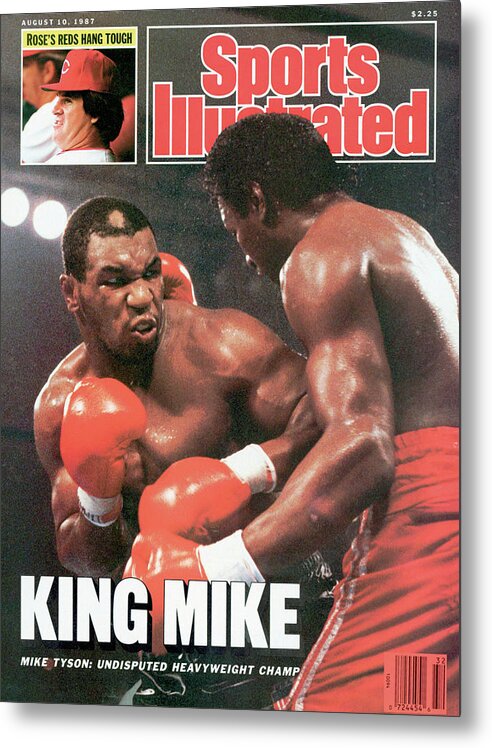 Magazine Cover Metal Print featuring the photograph King Mike Mike Tyson, Undisputed Heavyweight Champ Sports Illustrated Cover by Sports Illustrated