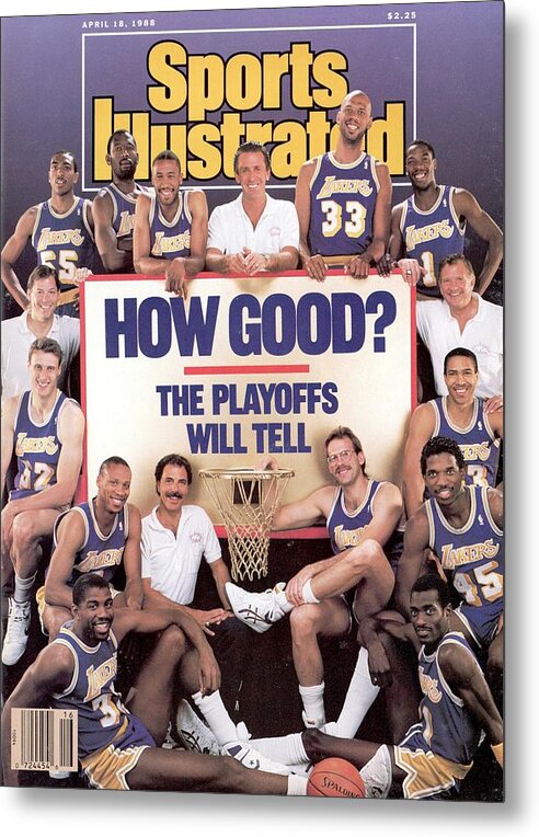 Magazine Cover Metal Print featuring the photograph Los Angeles Lakers Sports Illustrated Cover by Sports Illustrated