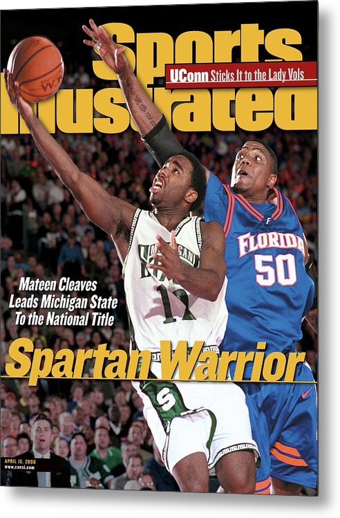 Michigan State University Metal Print featuring the photograph Michigan State University Mateen Cleaves, 2000 Ncaa Sports Illustrated Cover by Sports Illustrated