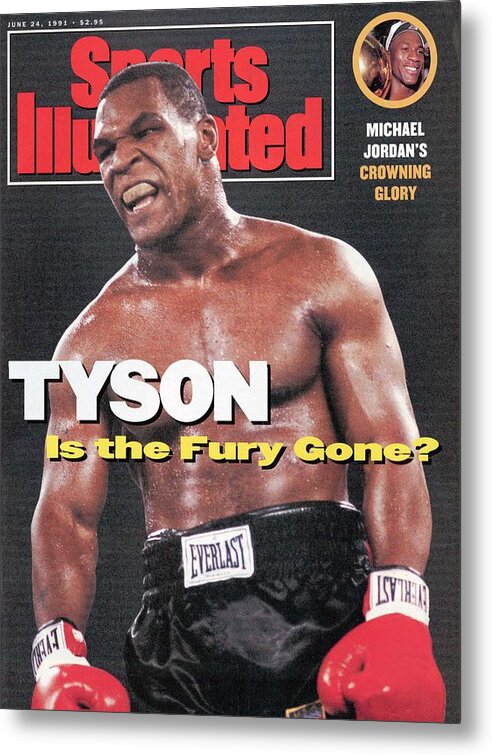 Magazine Cover Metal Print featuring the photograph Mike Tyson Is The Fury Gone Sports Illustrated Cover by Sports Illustrated