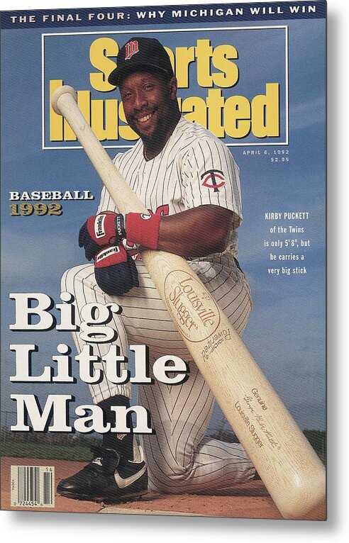 American League Baseball Metal Print featuring the photograph Minnesota Twins Kirby Puckett Sports Illustrated Cover by Sports Illustrated