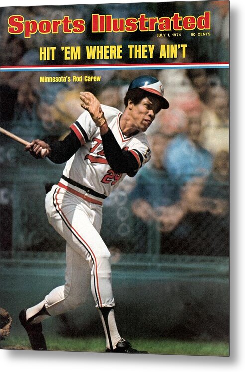 Magazine Cover Metal Print featuring the photograph Minnesota Twins Rod Carew... Sports Illustrated Cover by Sports Illustrated