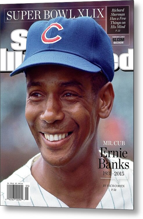 St. Louis Cardinals Metal Print featuring the photograph Mr. Cub Ernie Banks 1931 - 2015 Sports Illustrated Cover by Sports Illustrated