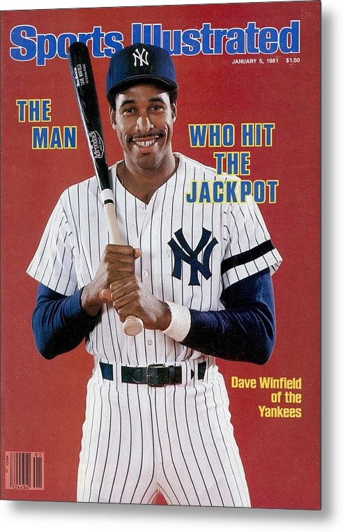 1980-1989 Metal Print featuring the photograph New York Yankees Dave Winfield Sports Illustrated Cover by Sports Illustrated