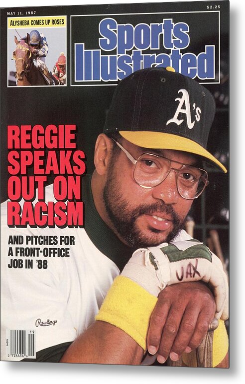 Magazine Cover Metal Print featuring the photograph Oakland Athletics Reggie Jackson Sports Illustrated Cover by Sports Illustrated