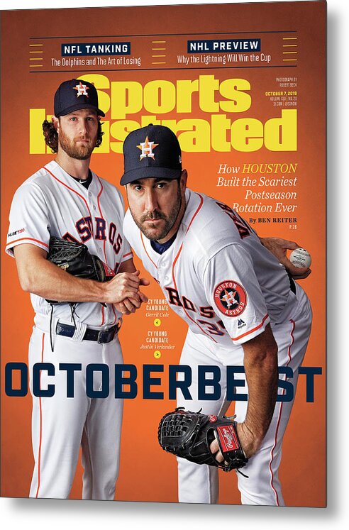 Magazine Cover Metal Print featuring the photograph Octoberbest How Houston Built The Scariest Postseason Sports Illustrated Cover by Sports Illustrated