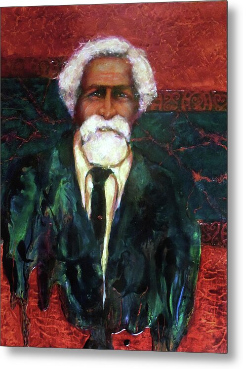  Metal Print featuring the mixed media Of Blood and Bone - James Henry by Cora Marshall