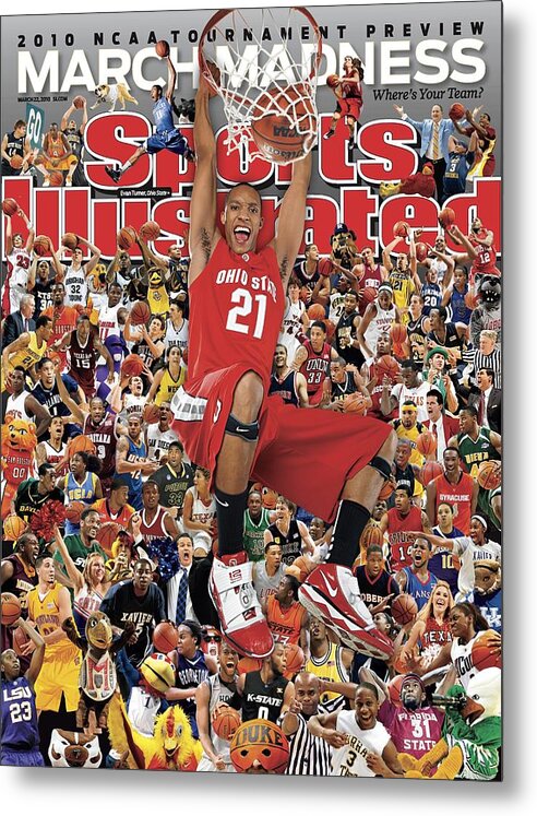 Sports Illustrated Metal Print featuring the photograph Ohio State University Evan Turner, 2010 March Madness Sports Illustrated Cover by Sports Illustrated