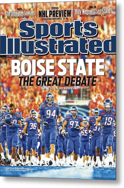 Magazine Cover Metal Print featuring the photograph Oregon State V Boise State Sports Illustrated Cover by Sports Illustrated