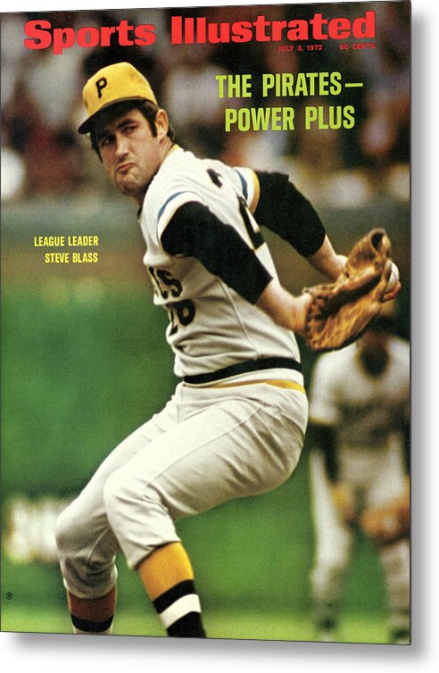 Magazine Cover Metal Print featuring the photograph Pittsburgh Pirates Steve Blass... Sports Illustrated Cover by Sports Illustrated