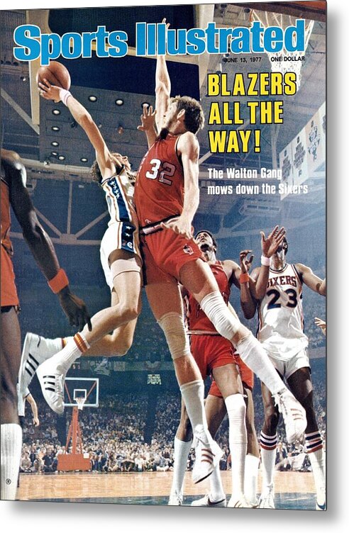 Portland Trail Blazers Bill Walton, 1977 Nba Finals Sports Illustrated  Cover Metal Print by Sports Illustrated - Fine Art America
