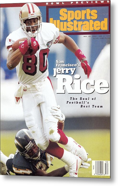 California Metal Print featuring the photograph San Francisco 49ers Jerry Rice... Sports Illustrated Cover by Sports Illustrated