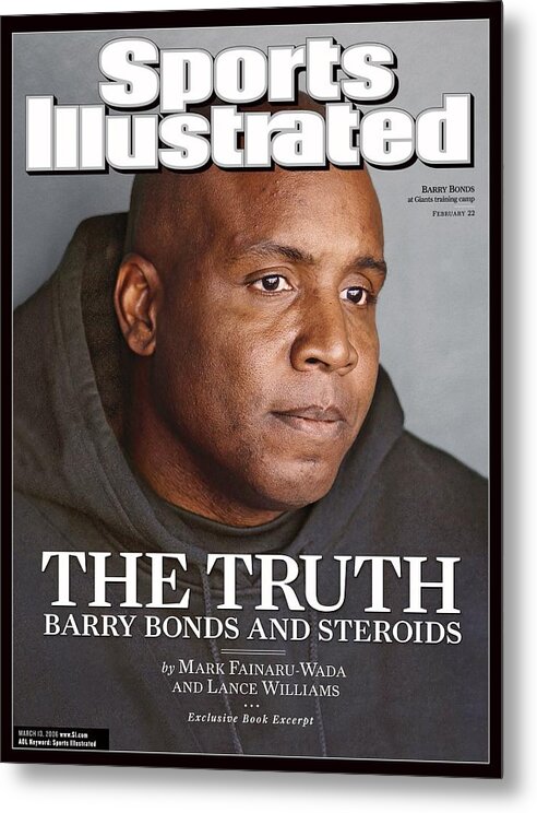 Magazine Cover Metal Print featuring the photograph San Francisco Giants Barry Bonds Sports Illustrated Cover by Sports Illustrated